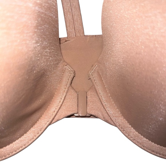 NWOT Victoria's Secret Racerback Semi Demi Bra Nude Beige Front Close 38C - Picture 2 of 4